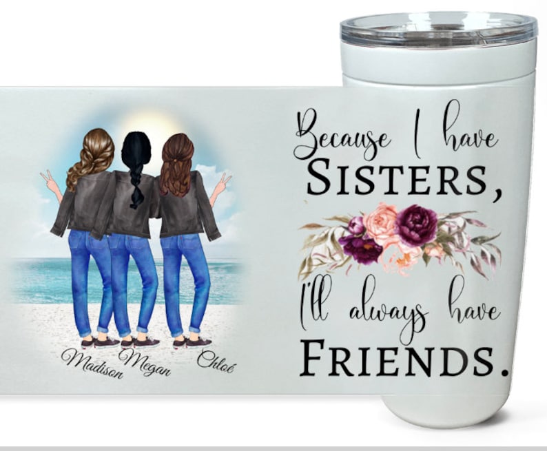 Custom Sisters Tumbler Sisters Gift Sisters Mug Soul Etsy