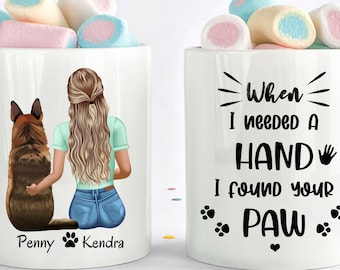 Aangepaste hond moeder mok, hond moeder mok, hond moeder cadeau, hond minnaar cadeau, hond mok, hond moeder, hond koffie mok, geschenken voor hondenliefhebbers, hond moeder beker,
