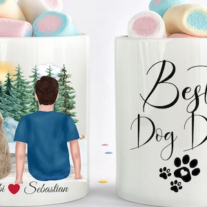Personalized Dog Dad Mug, Dog Father&#39;S Coffee Mug, Fur Dad, Dog Lover Mug, Dog Dad Gift, Dog Coffee Cup, Dog Gifts, Custom Dog Mug, Friend