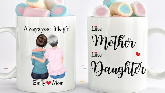 Miss You Mom Gift, Custom Mom Mug, Personalized Mothers Day Gift, Mother And Daughter Coffee Mug, Gift From Daughter, Gift For Mom, Mom Gift