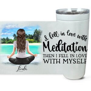 Namaste Tumbler, Yoga Lover Gift,  Chakra Meditation, Inspirational Coffee Mug, Gifts For Her, Gift Yoga Instructor Teacher, Namaste, Chakra
