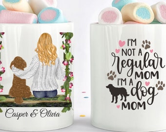 Aangepaste Hond Moeder Mok, Hond Moeder Mok, Hond Moeder Gift, Hond Lover Gift, Hond Mok, Hond Moeder, Hond Koffie Mok, Geschenken voor Hond Liefhebbers, Hond Moeder Cup,