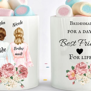 Custom Bridesmaid Mug, Will You Be My Bridesmaid  Mug, Maid Of Honor Proposal Mug, Maid Of Honor Gift, Matron Of Honor Proposal Mug