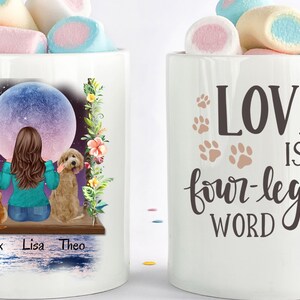 Personalised Dog Mug, Life Is Better With Dogs, Dog Owner Mug, Personalized Dog Mother Gift, Dog Mom Gift, Dog Lover Gift, New Dog Gift