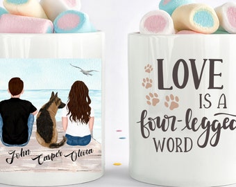 gepersonaliseerde hond moeder mok, hond moeder mok, hond moeder cadeau, hond lover cadeau, hond mok, hond moeder, hond koffie mok, geschenken voor hondenliefhebbers, hond moeder cup,