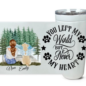 Dog Memorial Gift,  Sympathy Gift For Pet Owner, Rip Dog Or Cat Collar Remembrance, Dog Memorial Mug Tumbler,Friendship Gift, Dog Mom Gift