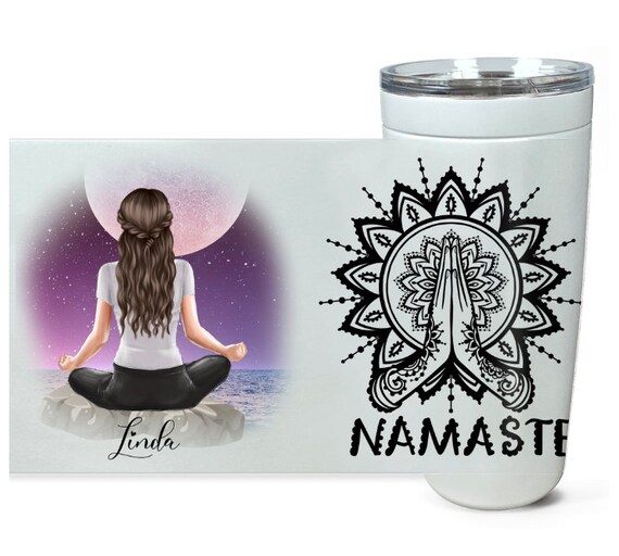 Yoga Gifts Personalized, Yoga Tumbler for Yogi, Yoga Teacher Cup, Yoga Gift  for Women, Gift for Yoga Instructor, Namaste Gift, Lotus 