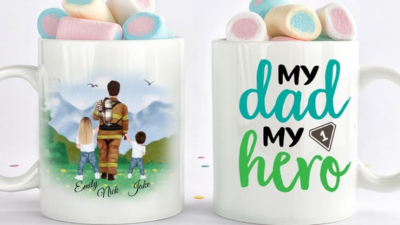 Firefighter Gift, Firefighter Mug, Firefighter Dad, Fireman Dad Mug, Fathers Day Mug, Firefighting Dad Gift, Fireman Daddy. Firefighter Cup