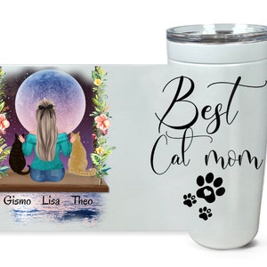 Custom Cat Mom Gift, Cat Mom Tumbler, Cat Mom Mug Gift, Best Friend Pet Mug, Personalized Cat Gift, Cat Mothers Day Gift, Cat Lover, New Cat
