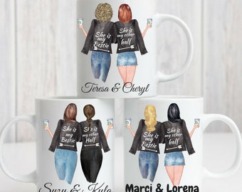 Gift For Best Friend, Coffee Mug, Personalized Mug, Custom Photo Mug, Gift For Bestie, Create Your Mug, Best Friends Gift, Bestie
