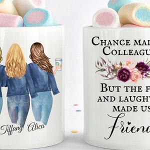 Chance Made Us Colleagues Gift, Personalized Office Mug, Custom Work Gift, Mug For Coworker, Funny Christmas Gifts,  Office Secret Santa