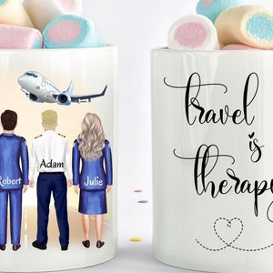 Flight Attendant Coffee Mug, Flight Attendant Gift, Airline Attendant, Flight Crew Gift, Cabin Attendant, Retired Flight Attendant