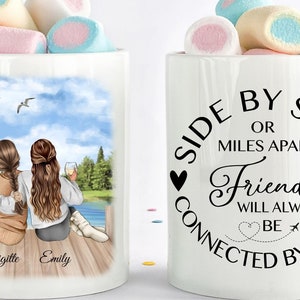 Thank You Gift, Birthday Best Friend Gift, Friends Mug, Sister Mug, Long Distance Friendship Mug, Best Friend Moving Gift, Friend Christmas