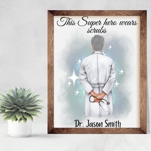 Cadeau de docteur. Appréciation du médecin. Cadeau pour docteur. Cadeau pour pédiatre. Décor de bureau du médecin. Docteur Décor. Cadeau de médecin personnalisé.