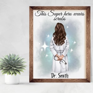 Regalo medico, Regalo apprezzamento medico, Regalo studente medico, Regalo infermiere, Decorazione ufficio medico, Preventivo medico, Grazie medico, Arte medica