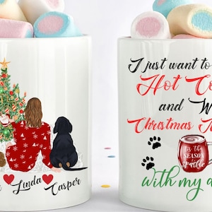 Custom Christmas  Dog Mom Mug, Dog Mom Mug, Dog Mom Gift, Dog Lover Gift, Dog Mug, Dog Mom, Dog Coffee Mug, Gifts For Dog Lovers,