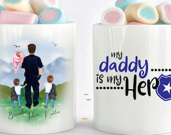 Police Dad Gift, Police Officer Mug, Police Officer Gift, Gift For Police, Police Mug, Cop Gifts, Custom Police Wife, Best Friends Gift