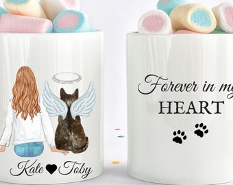 Custom Cat Memorial Mug, Cat Loss Gift, Cat Lover Gifts, Personalized Dog Mom Mugs, Gifts For Dog Lovers, Best Friend Birthday, Pet Owner