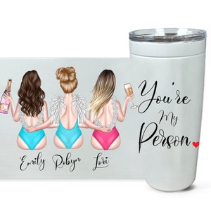 Personalized Vacation Tumbler, Girl'S Trip, Wedding Gift, Birthday Gift, Bachelorette Party Gifts, Cruise Gift, Friendship Gifts, Vacation