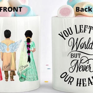 Indian Memorial Mug, Family Gift, Remembrance hindu Gifts, Hindu Gift, Indian Gift Ideas, Desi Mugs, Sympathy Gift, In Memory Mug