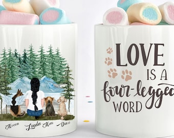 gepersonaliseerde hond moeder mok, hond moeder mok, hond moeder cadeau, hond lover cadeau, hond mok, hond moeder, hond koffie mok, geschenken voor hondenliefhebbers, hond moeder cup,