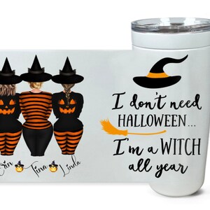 Halloween Witch Mug, Custom Halloween Mug, Custom Witch Mug, Basic Witch Tumbler, Autumn Mug, Halloween Gift, Autumn Birthday Gift, Witch