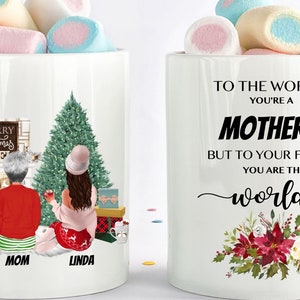 Christmas Mother Of Girls Mug, Best Mother Ever Gift, Custom Mother Mug, Personalized Mom Gift, Gift For Mom, Mothers Day Gift, Birthday Mom