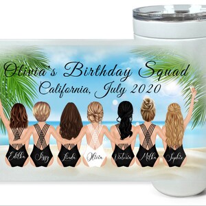 Birthday Gift For Friend | Custom Happy Birthday Gift | Best Friends Tumbler | Christmas Sisters Gift | Friendship Gift, Beach Lover