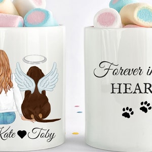 Custom Dog Memorial  Mug, Dog Loss Gift, Dog Lover Gifts, Personalized Dog Mom Mugs, Gifts For Dog Lovers, Best Friend Birthday, Pet Owner
