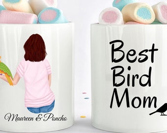 Bird Lover Gift, Bird Mom Mug, Bird Mom Gift, Gift For Bird Mom, Bird Owner Gift, Bird Mugs, Bird Gifts, Bird Fan, Canary Gifts, Parrot Gift
