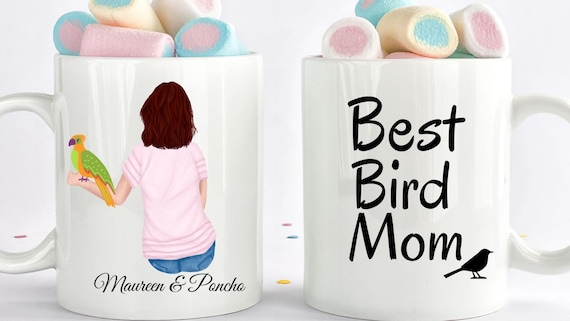 Bird Lover Gift, Bird Mom Mug, Bird Mom Gift, Gift For Bird Mom, Bird Owner Gift, Bird Mugs, Bird Gifts, Bird Fan, Canary Gifts, Parrot Gift