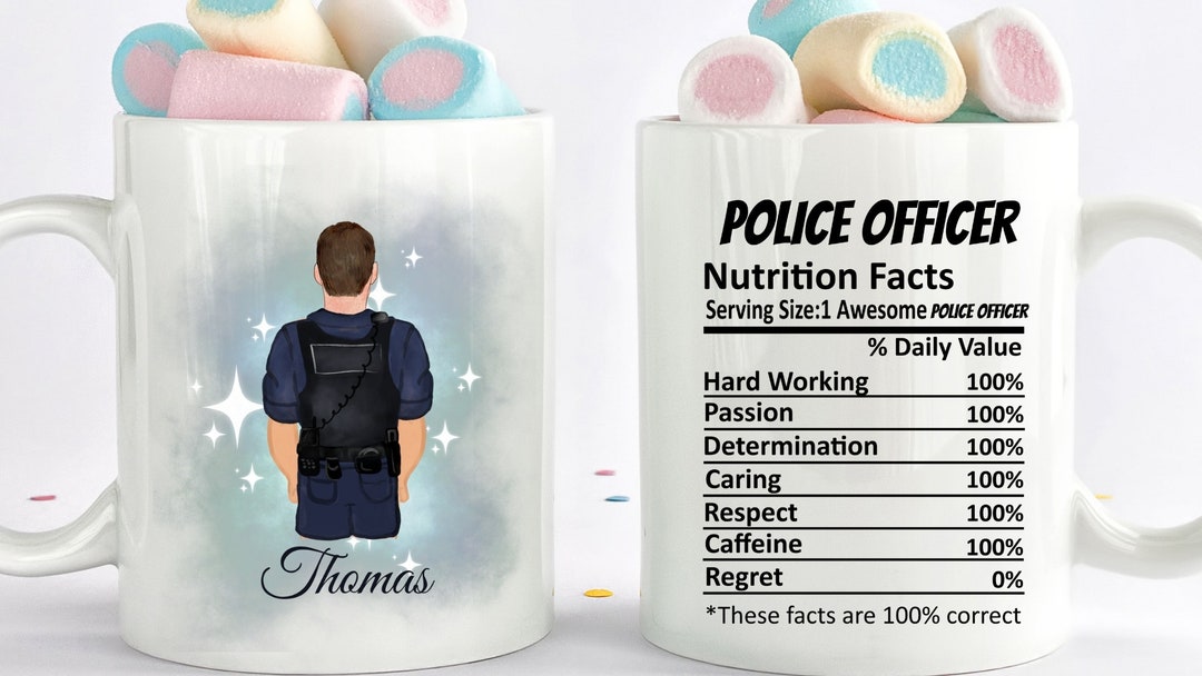 Polizeibecher, Polizeibecher personalisiert, Polizei Geschenk, Polizei Geschenk, Polizei