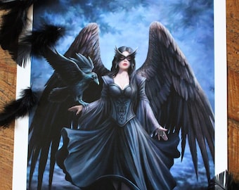 Raven A3 signed print