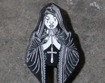 Gothic Prayer pin badge