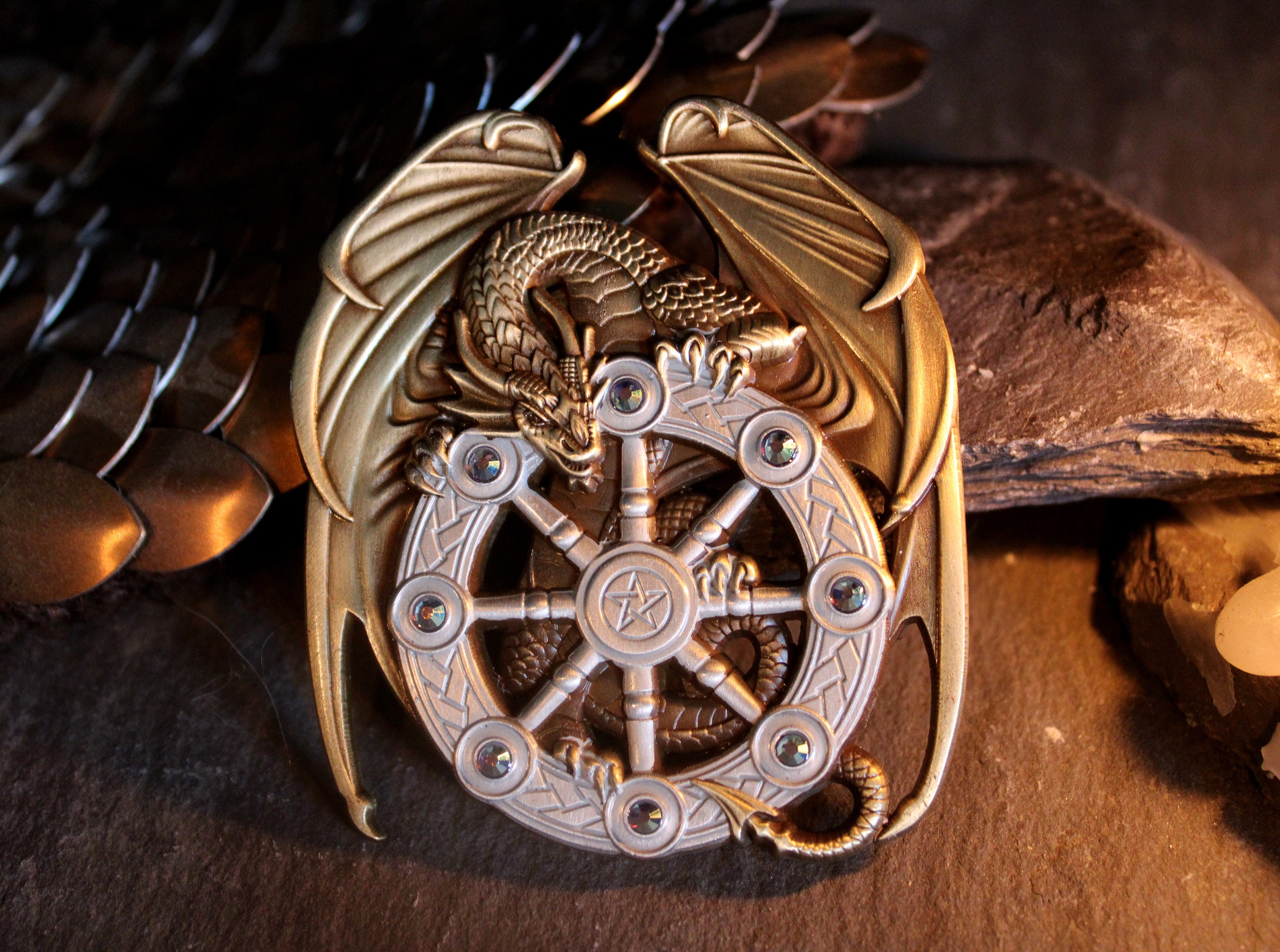 Year of the Magical Dragon brooch