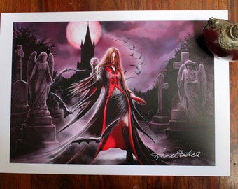 Blood Moon A3 signed print