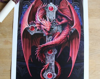 Gothic Guardian A3 signed print