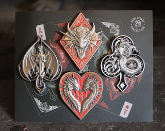 Dragon Aces Pin Badge Set
