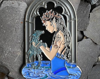 Water Dragon pin badge