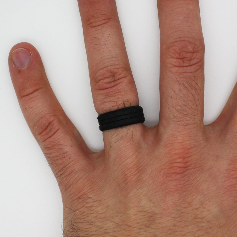 Silicone Wedding Ring 3 PACK Outdoor Rings Great for Etsy