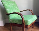 Art Deco Chair Bentwood Curved Wood Vintage
