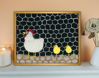 Impressão artística de argila de frango