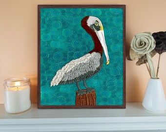 Impressão artística de argila Pelican