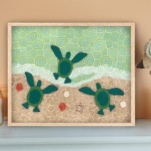 Turtles Clay Art Print