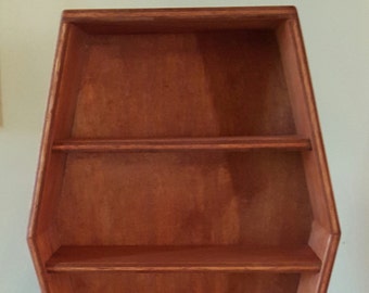 Larger Coffin shelves/ coffin display shelves/ stained coffin/ macabre shelving/ gothic shelves/ gothic display/ craft show display/ shelf