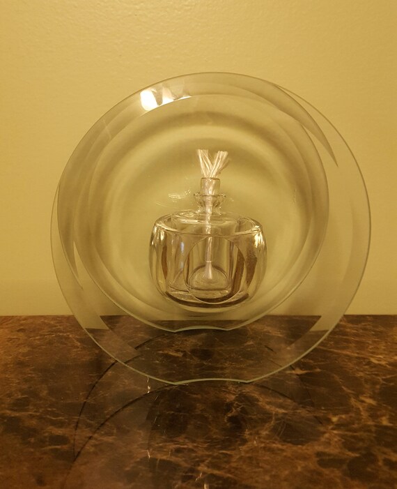 Decorative Oil Lamp Clear Glass Oil Lamp Wick Votive Candle Etsy