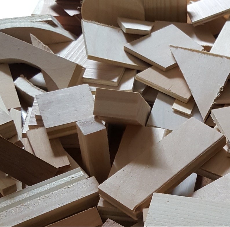 miniature wooden blocks