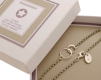 Bloomgart bracelet with engraving FOREVER made of 925 silver friendship bracelet gift best friend