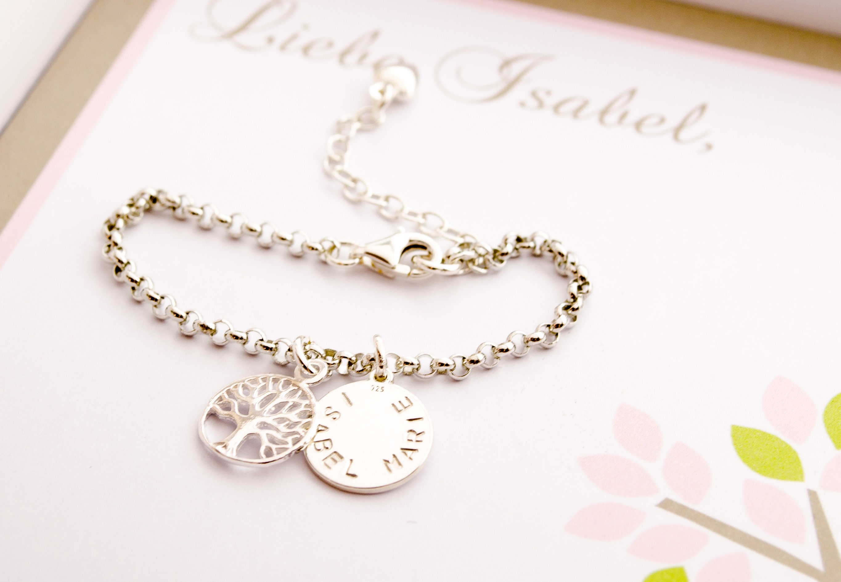 Personalised tree of life bracelet outlet