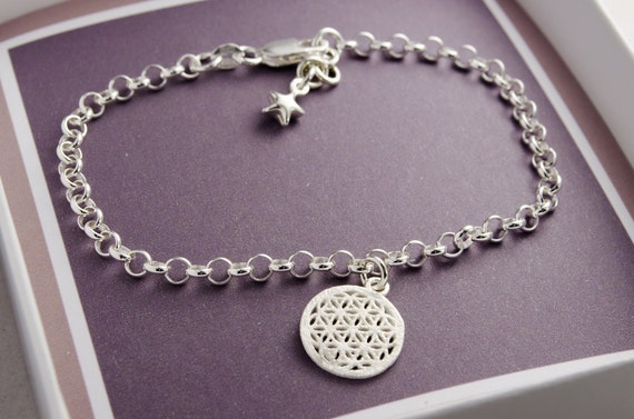 Bracciale Donna Argento 925 Catena Stella Braccialetto